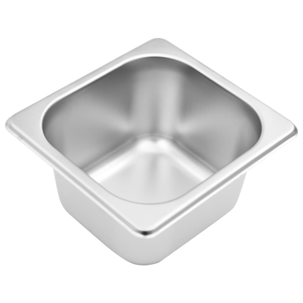 Gastronorm Container Holder with 4 GN 1/6 Pan Stainless Steel